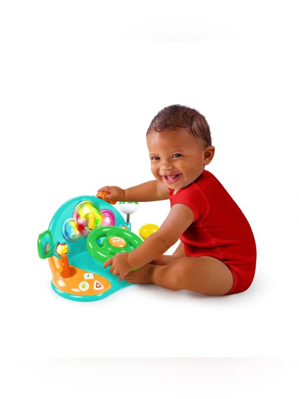 Bright Starts Lights & Colors Driver Steering Wheel Baby Toy: Educational Focus.